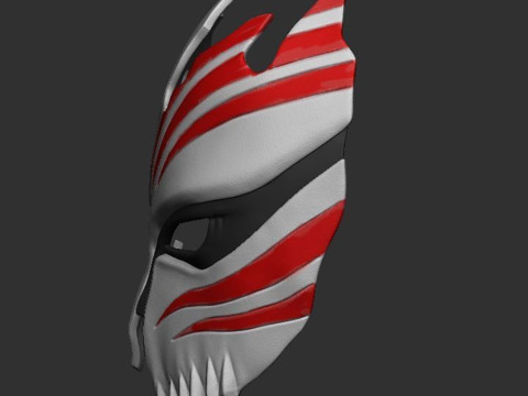 Bleach Ichigo Half Hollow Mask Ready to Print 3D Print Model