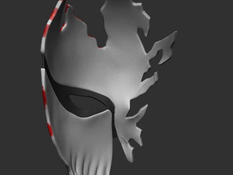 Bleach Ichigo Half Hollow Mask Ready to Print 3D Print Model