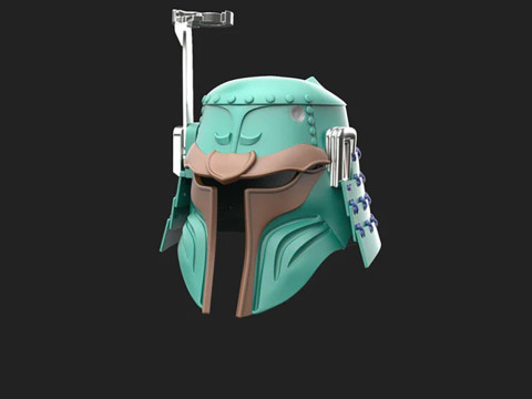 Boba Fett Samurai Helmet Ready to Print 3D Baskı Modeli