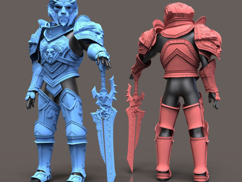 Anduin Wrynn Full Armor Set Ready to Print 3D Print Model