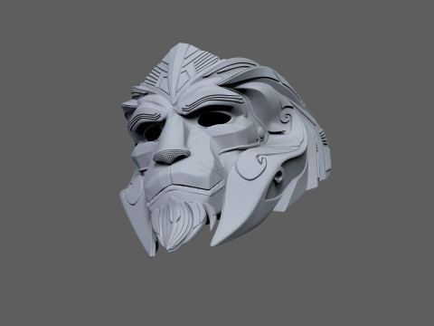 Anduin Wrynn WOW Helmet Ready to Print 3D Print Model