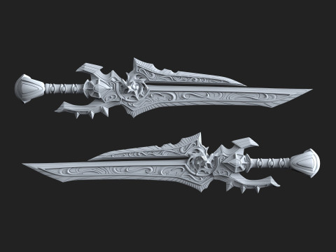 Anduin Wrynn WOW Sword Ready to Print 3D Print Model