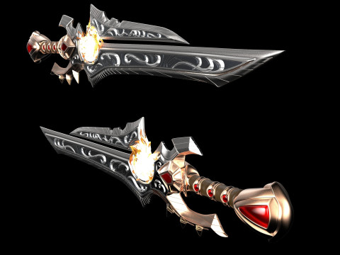 Anduin Wrynn WOW Sword Ready to Print 3D 프린트 모델