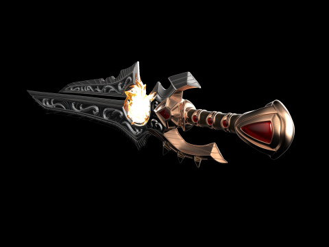 Anduin Wrynn WOW Sword Ready to Print 3D 프린트 모델