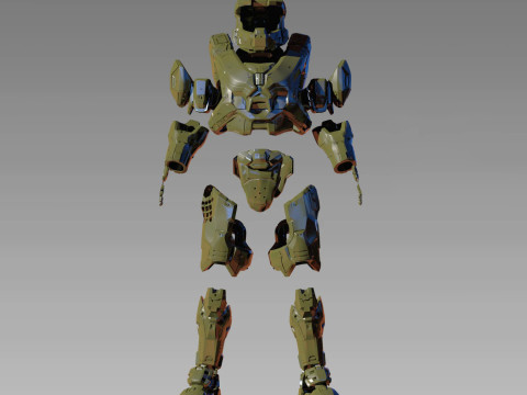 Halo 5 MK6 Master Chief Full Armor Ready to Print 3D Print Model