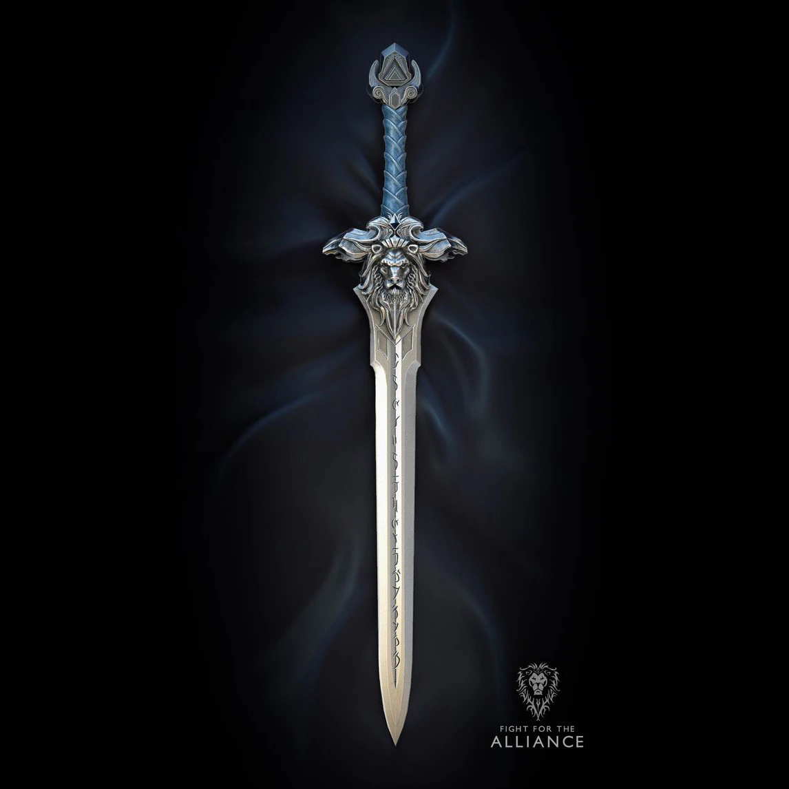The Sword of The Royal Guard Warcraft Ready to Print 3D Print Model .c4d .max .obj .3ds .fbx .stl .blend 