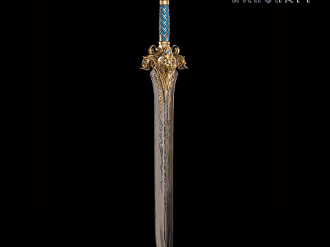 The Sword of King LLane Warcraft Ready to Print 3D Baskı Modeli