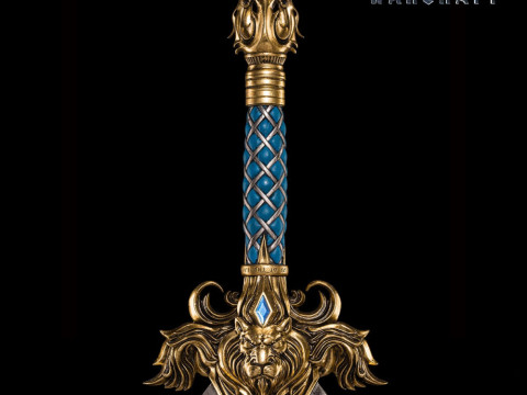 The Sword of King LLane Warcraft Ready to Print 3D Baskı Modeli