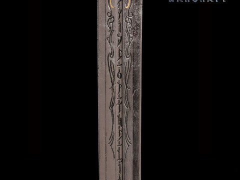 The Sword of King LLane Warcraft Ready to Print 3D Baskı Modeli