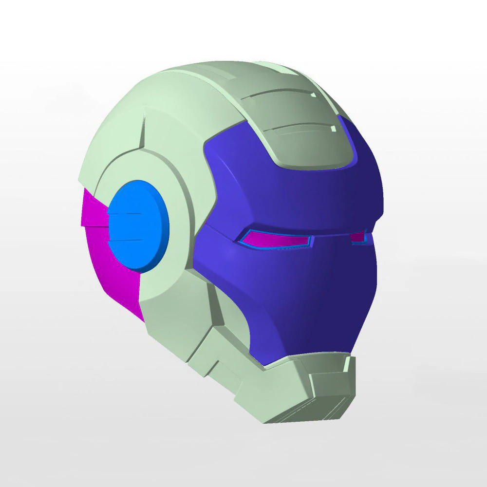iron man helmet 1 1 3d model War Machine MK1 Helmet Iron Man Mark 1 Ready to Print 3D Print Model in  Other 518203