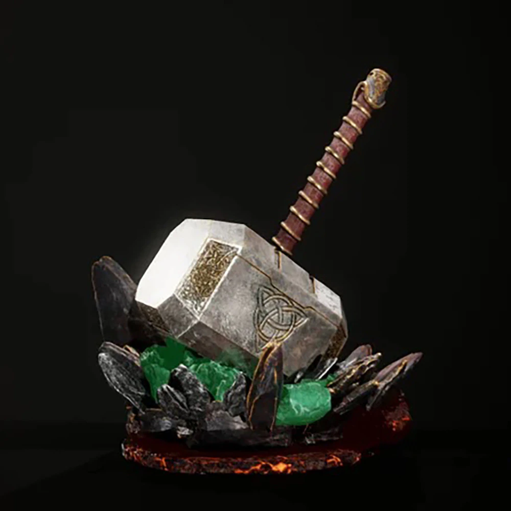 Marvel Thor Hammer Ready to Print 3D Print Model .c4d .max .obj .3ds .fbx .stl .blend