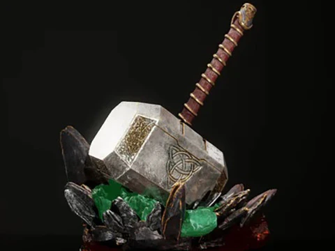 Martillo de Thor Marvel listo para imprimir Modelo de impresión 3D