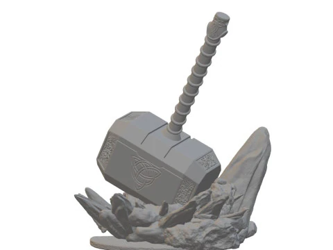 Marvel Thor Hammer Ready to Print 3D Print Model