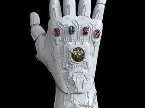 Iron Man Nano Infinity Gauntlet Avengers Endgame Version Modèles 3D en vedette