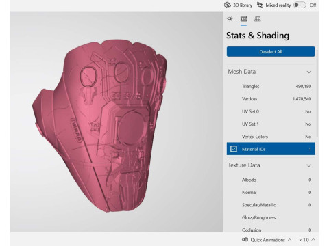Iron Man Nano Infinity Gauntlet Avengers Endgame Version Modèles 3D en vedette