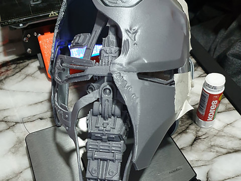 Iron Man Mark L MK 50 Damaged Smashed Helmet Endgame Ready to Print Modello di stampa 3D