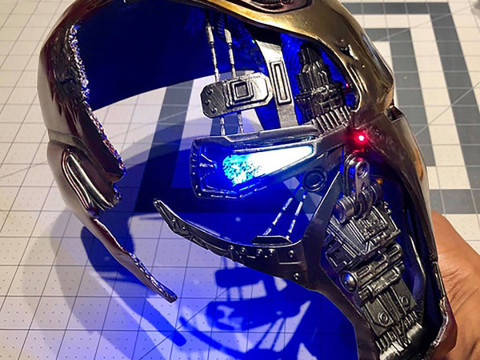 Iron Man Mark L MK 50 Damaged Smashed Helmet Endgame Ready to Print Modello di stampa 3D