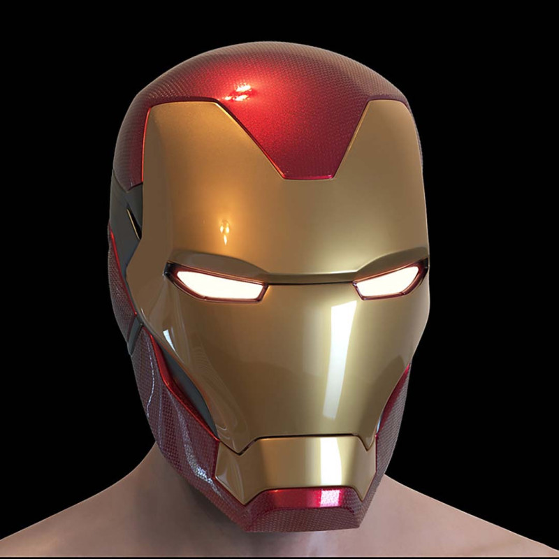 Iron Man MK85 Helmet 3D Pritn Model Modèles 3D en vedette .c4d .max .obj .3ds .fbx .stl .blend 