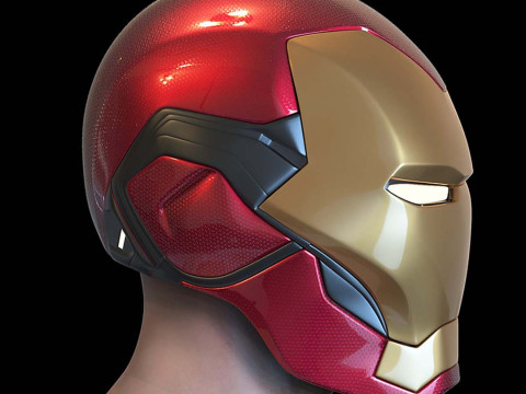 Iron Man MK85 Helmet 3D Pritn Model Modèles 3D en vedette