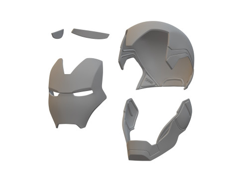 Iron Man MK85 Helmet 3D Pritn Model Modèles 3D en vedette