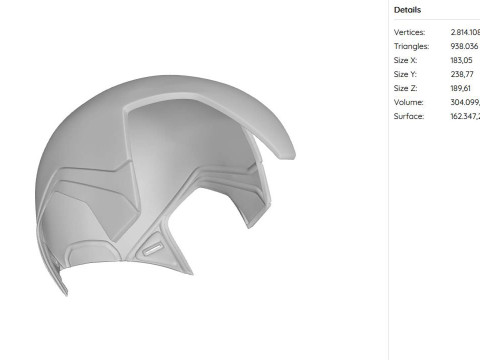 Iron Man MK85 Helmet 3D Pritn Model Modèles 3D en vedette