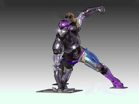 Iron Woman Pepper Potts Sculpture Ready to Print 3D Baskı Modeli