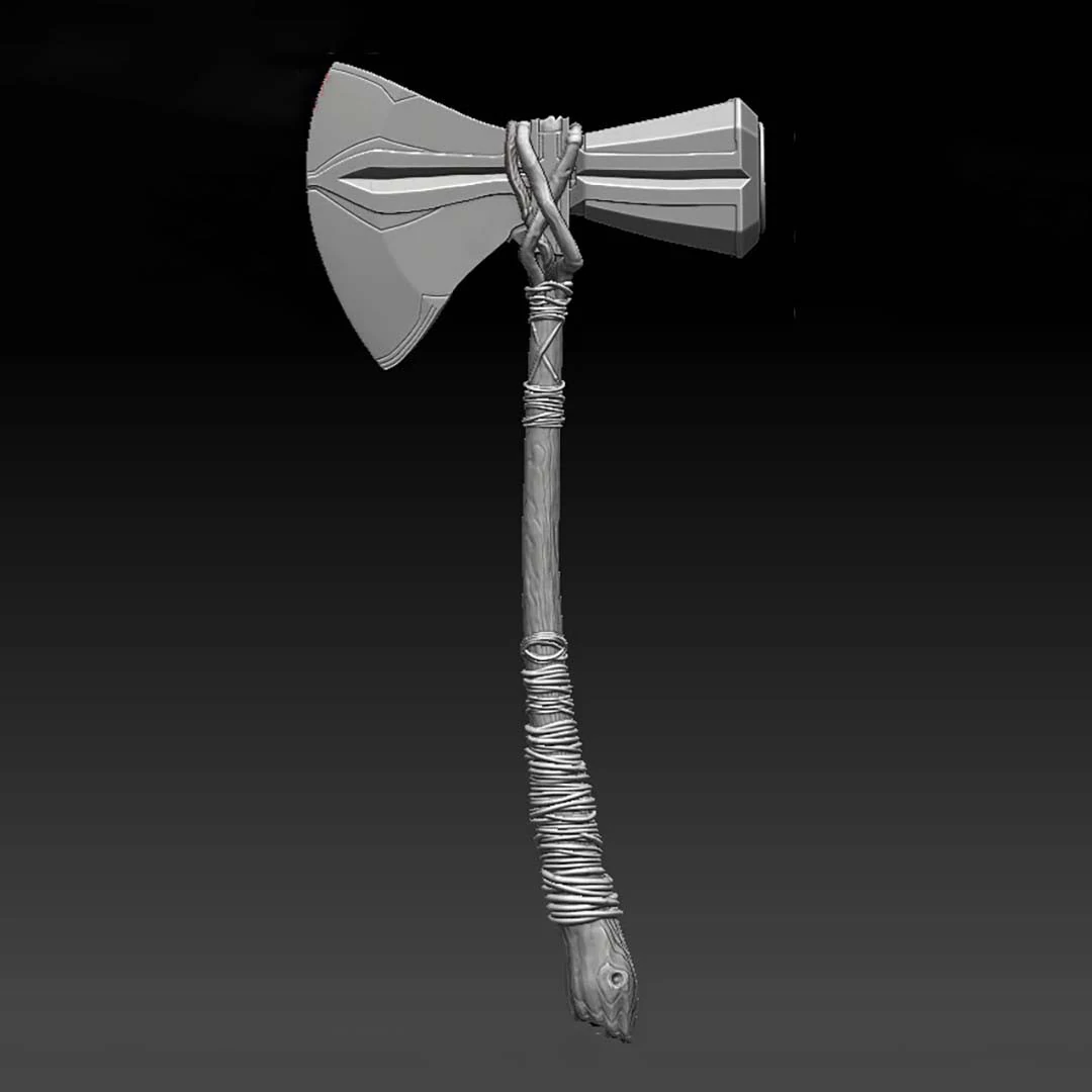 Stormbreaker - Thor Infinity War Axe pronto para imprimir Modelo de Impressão 3D .c4d .max .obj .3ds .fbx .stl .blend 