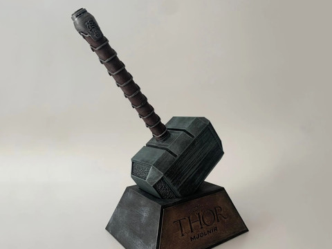 Thor Hammer Mjolnir Ready to Print 3Dプリントモデル