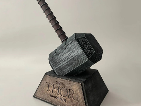 Thor Hammer Mjolnir Ready to Print 3Dプリントモデル
