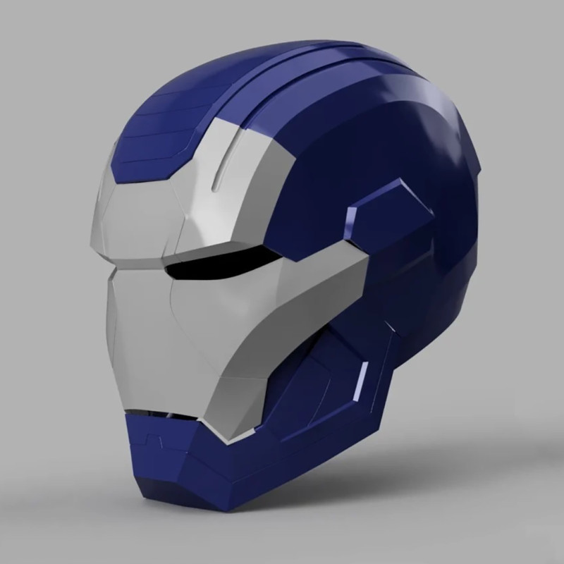 Iron Patriot War Machine Mk1 Helmet Ready to Print 3D प्रिंट मॉडल .c4d .max .obj .3ds .fbx .stl .blend 