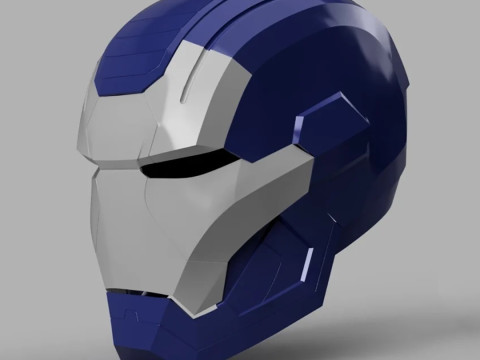 Iron Patriot War Machine Mk1 Helmet Ready to Print 3D Print Model