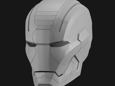 Iron Patriot War Machine Mk1 Helmet Ready to Print 3D प्रिंट मॉडल