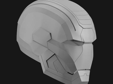 Iron Patriot War Machine Mk1 Helmet Ready to Print 3D प्रिंट मॉडल