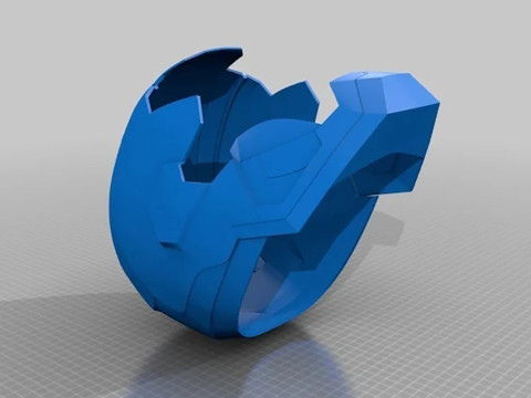 Iron Patriot War Machine Mk1 Helmet Ready to Print 3D प्रिंट मॉडल