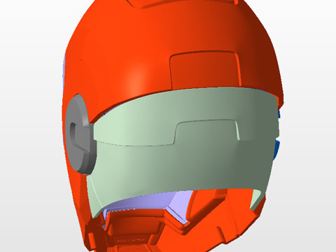 Iron Man War Machine Mark I Helmet Ready to Print 3D Print Model