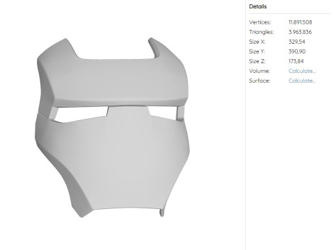 Iron Man War Machine Mark I Helmet Ready to Print 3D Print Model