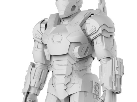 Iron Man War Machine Mark III Full Armor from Civil War 3D Print Model 3D Print Model