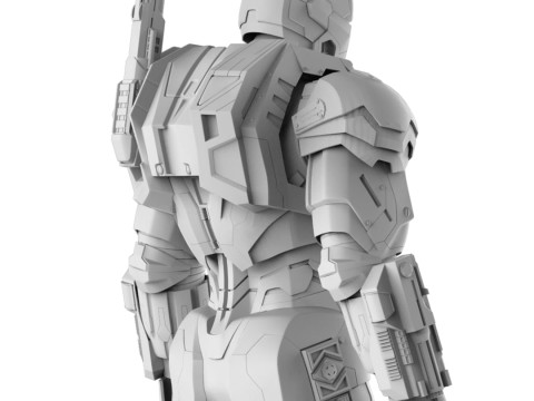 Iron Man War Machine Mark III Full Armor from Civil War 3D Print Model 3D Print Model