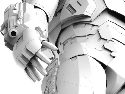 Iron Man War Machine Mark III Full Armor from Civil War 3D Print Model 3D Print Model