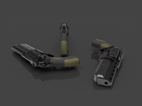 3DWB Revolver Ready to Print Modèles 3D en vedette