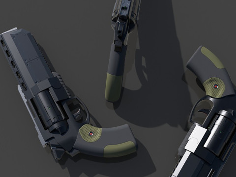 3DWB Revolver Ready to Print Modèles 3D en vedette