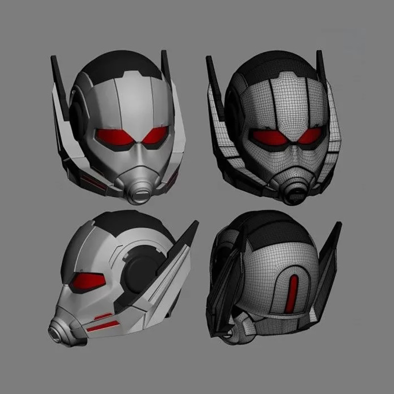 AntMan Helmet Civil War 3D Print Model Modèles 3D en vedette .c4d .max .obj .3ds .fbx .stl .blend 