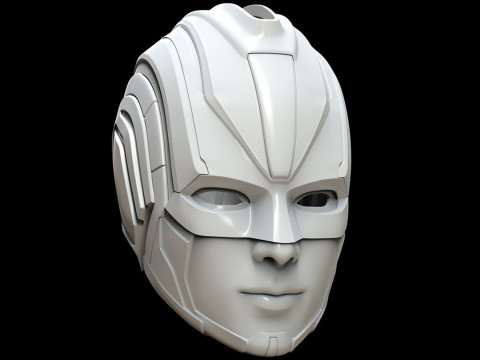 Captain Marvel 2019 Helmet Ready to Print 3Dプリントモデル