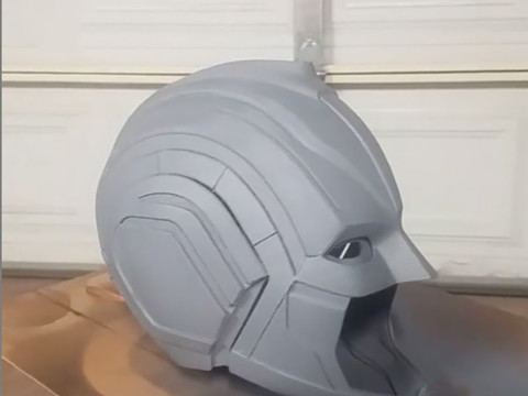 Captain Marvel 2019 Helmet Ready to Print Model Cetak 3D
