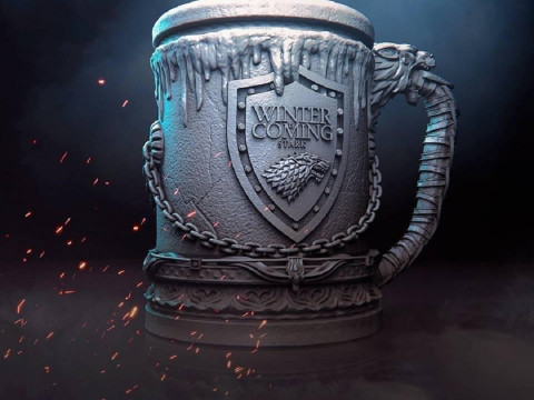 House Stark Jar STL 3D Print Files 3Dプリントモデル