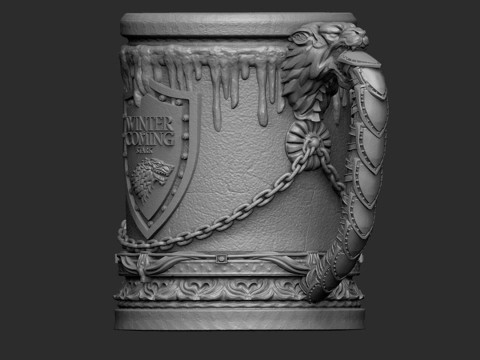 House Stark Jar STL 3D Print Files 3D Принт Модель