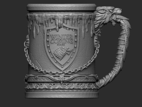 House Stark Jar STL 3D Print Files 3D Принт Модель