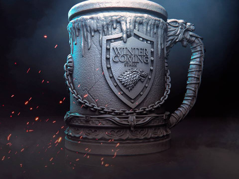 House Stark Jar STL 3D Print Files 3D Принт Модель