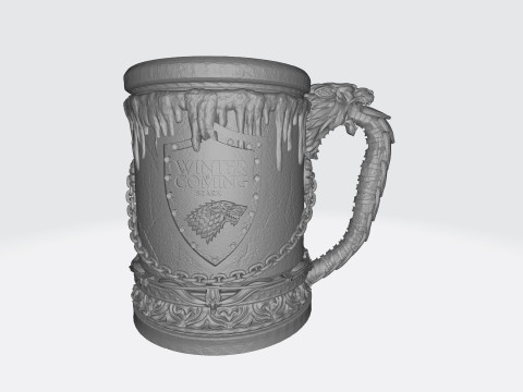 House Stark Jar STL 3D Print Files 3D Принт Модель