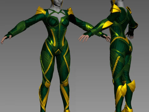 Arquivos de impress&atilde;o 3D Mera Aquaman Full Body Armor STL Modelo de Impressão 3D